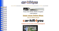 Desktop Screenshot of car-hifi4you.de